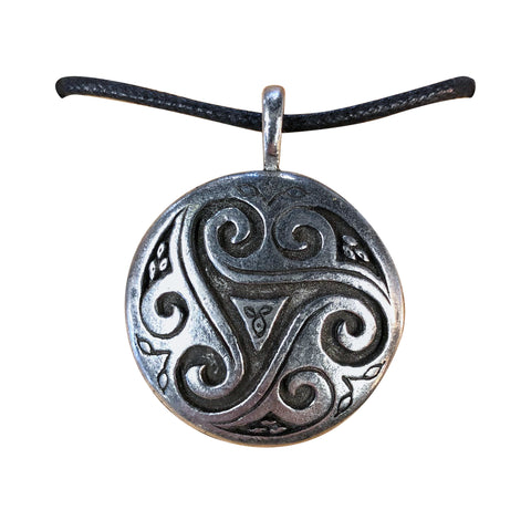 Celtic Visions Pendant - Triskele Shield