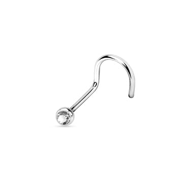 18G Round Press Fit 316L Surgical Steel Nose Screw